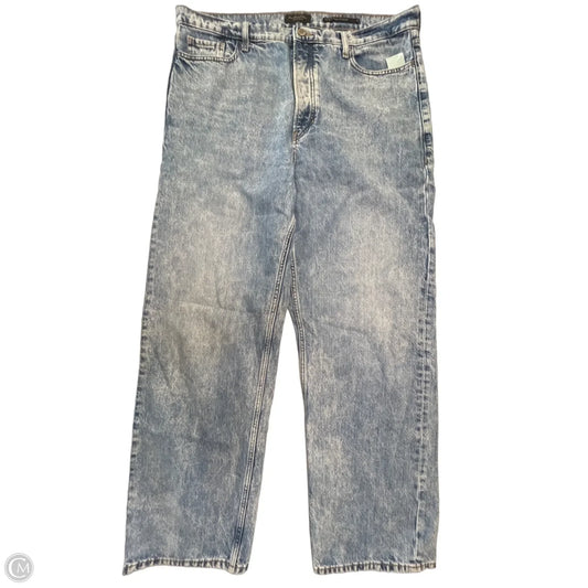 Jeans Straight By Banana Republic In Blue Denim, Size: 16