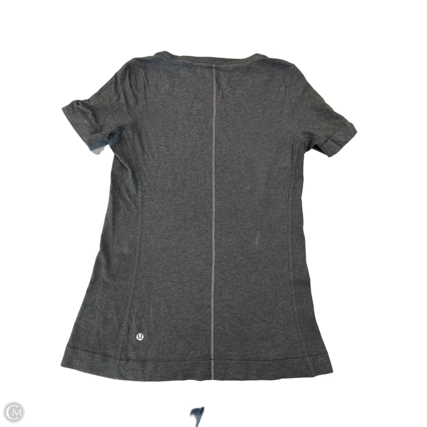 Athletic Top Short Sleeve By Lululemon In Black, Size: L