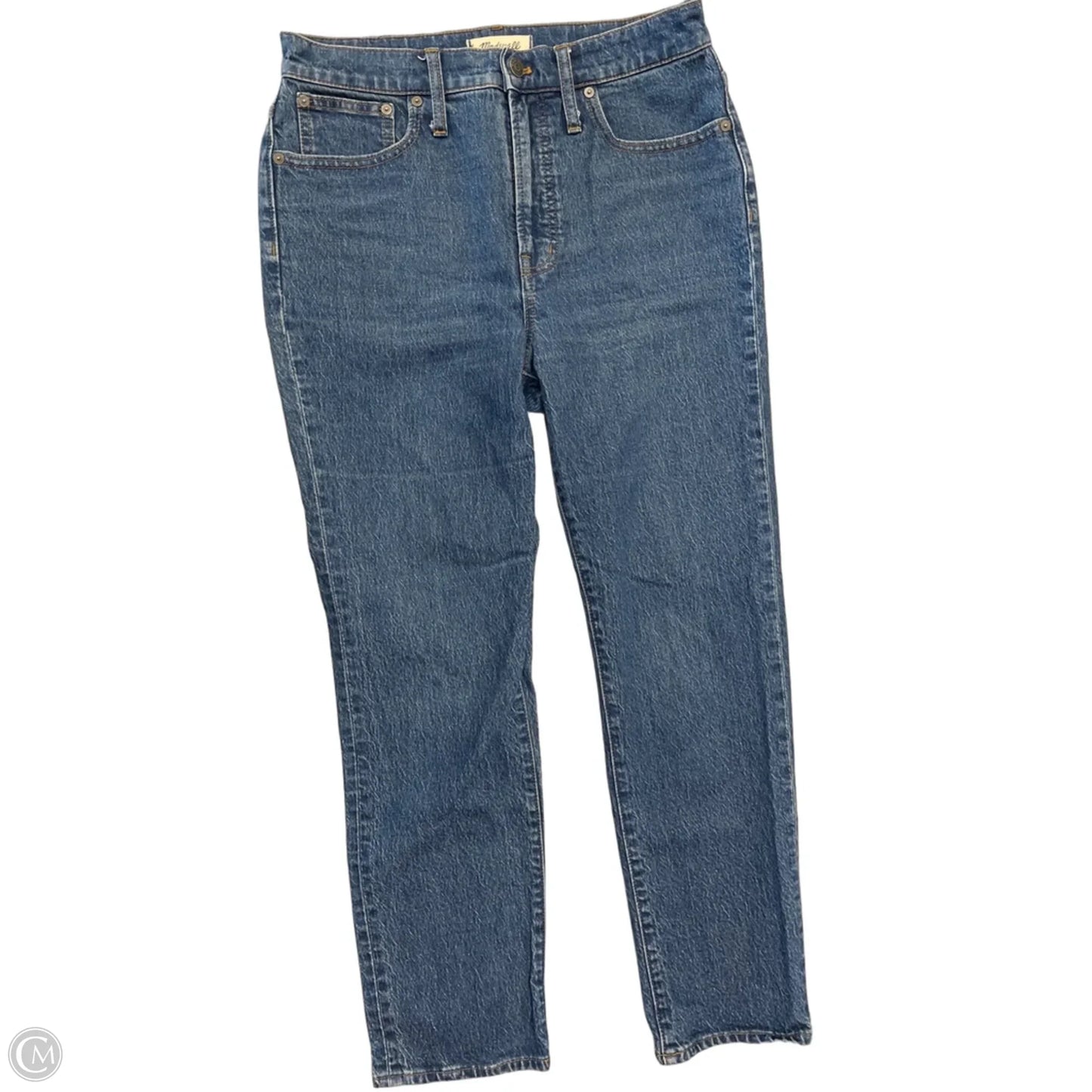 Jeans Straight By Madewell In Blue Denim, Size: 6