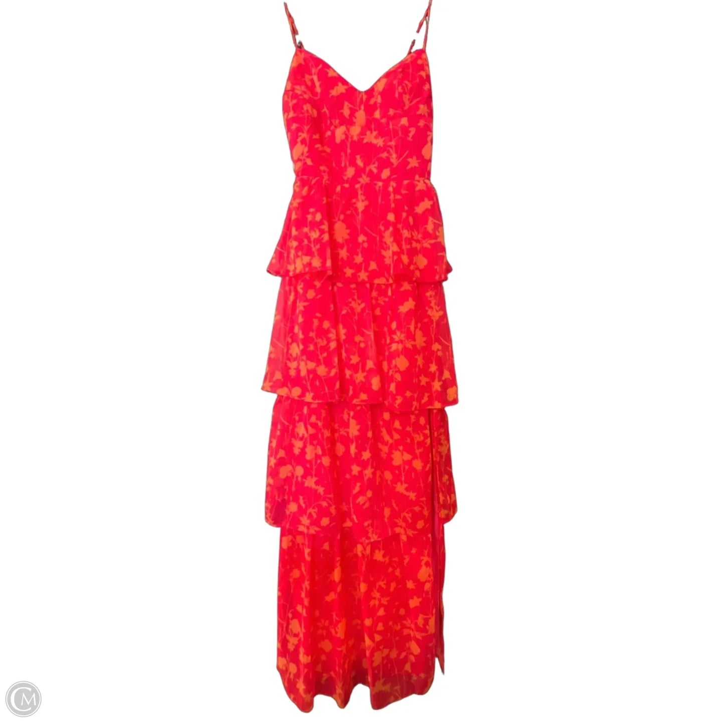 Dress Party Long By Amanda Uprichard In Orange & Pink, Size: S
