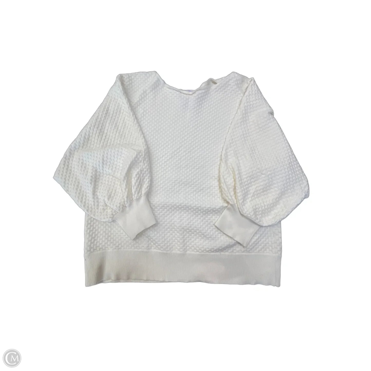 Top 3/4 Sleeve By Marled In White, Size: Xl