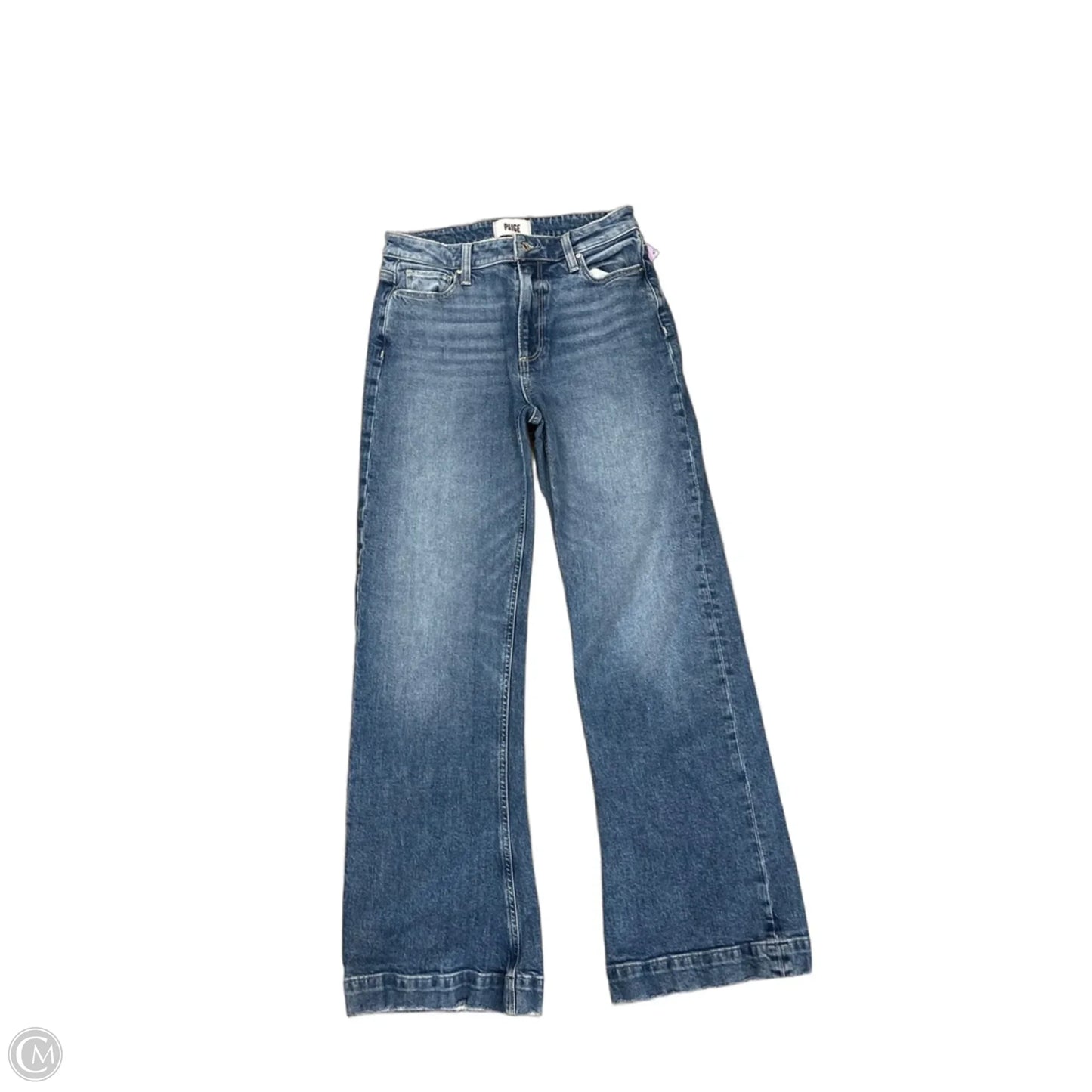 Jeans Flared By Paige In Blue Denim, Size: 4