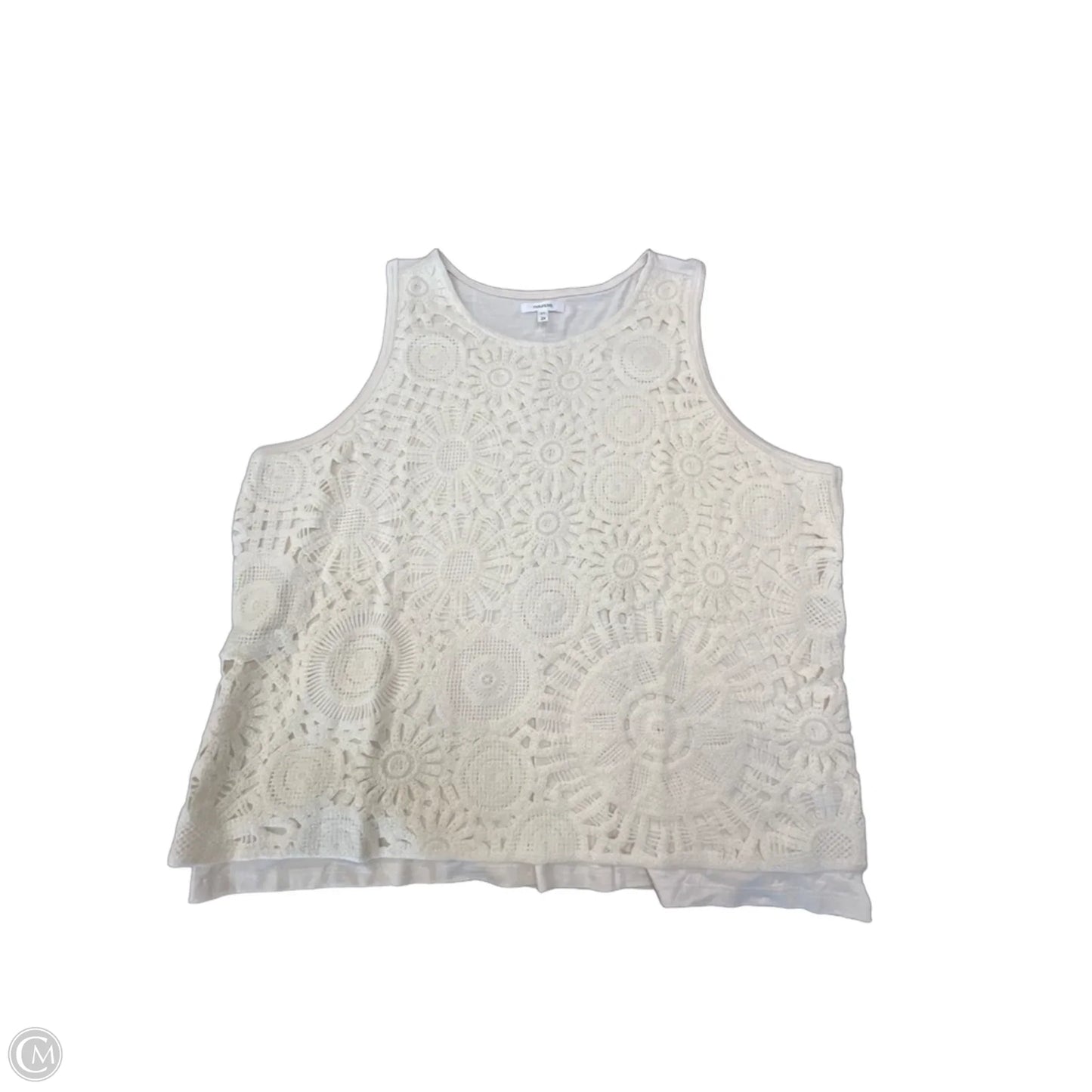 Tank Top By Maurices In Cream, Size: 2x