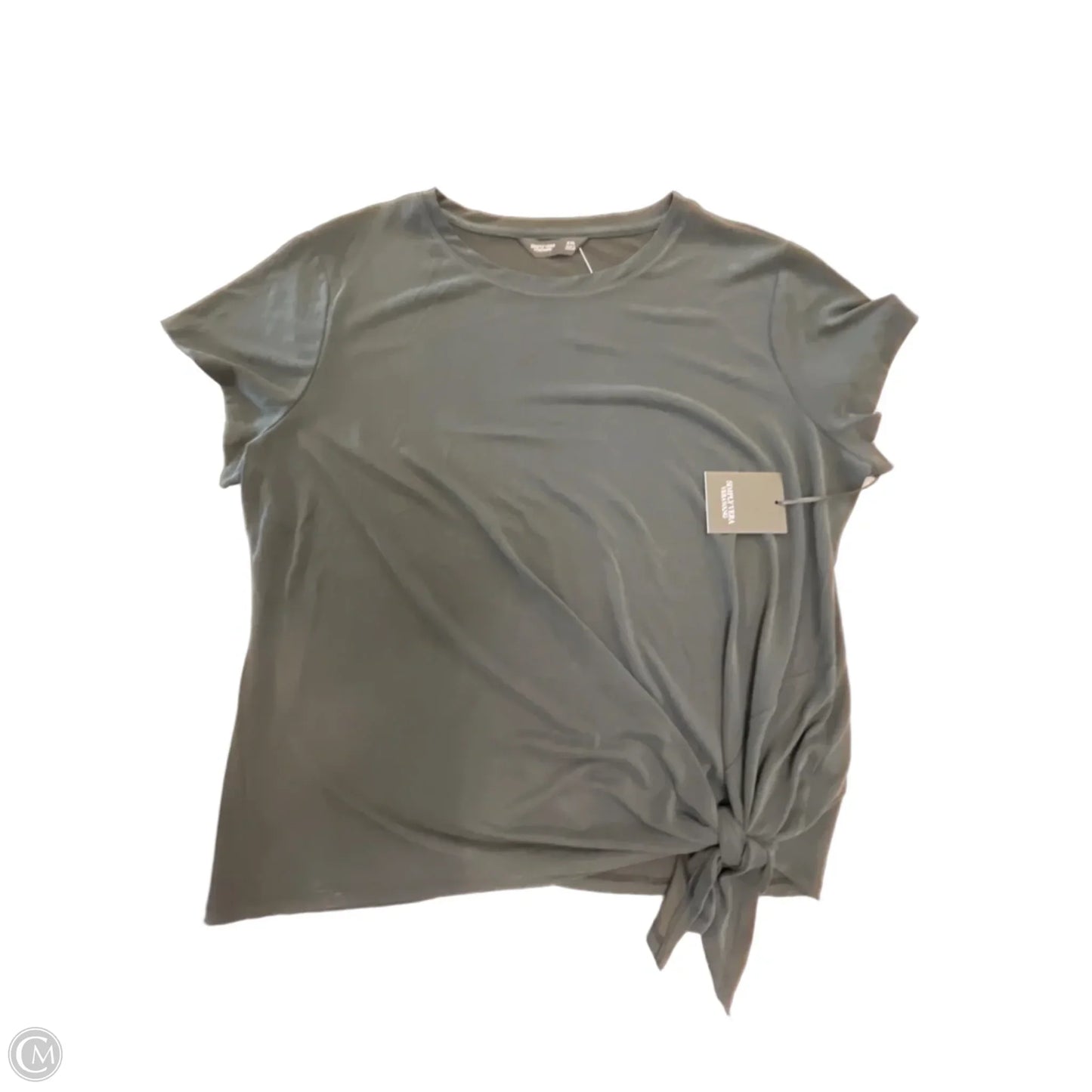Top Short Sleeve By Simply Vera In Black, Size: Xxl