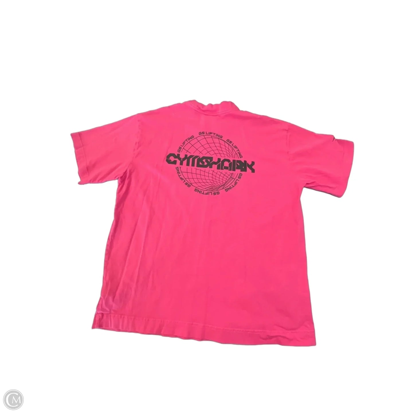 Athletic Top Short Sleeve By Gym Shark In Pink, Size: M