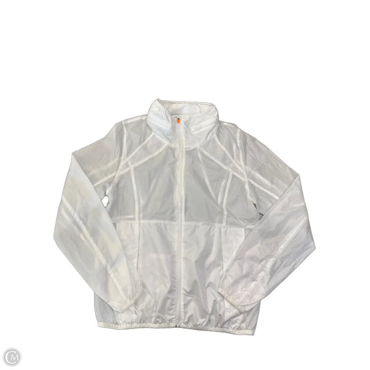 Coat Raincoat By Zyia In White, Size: M