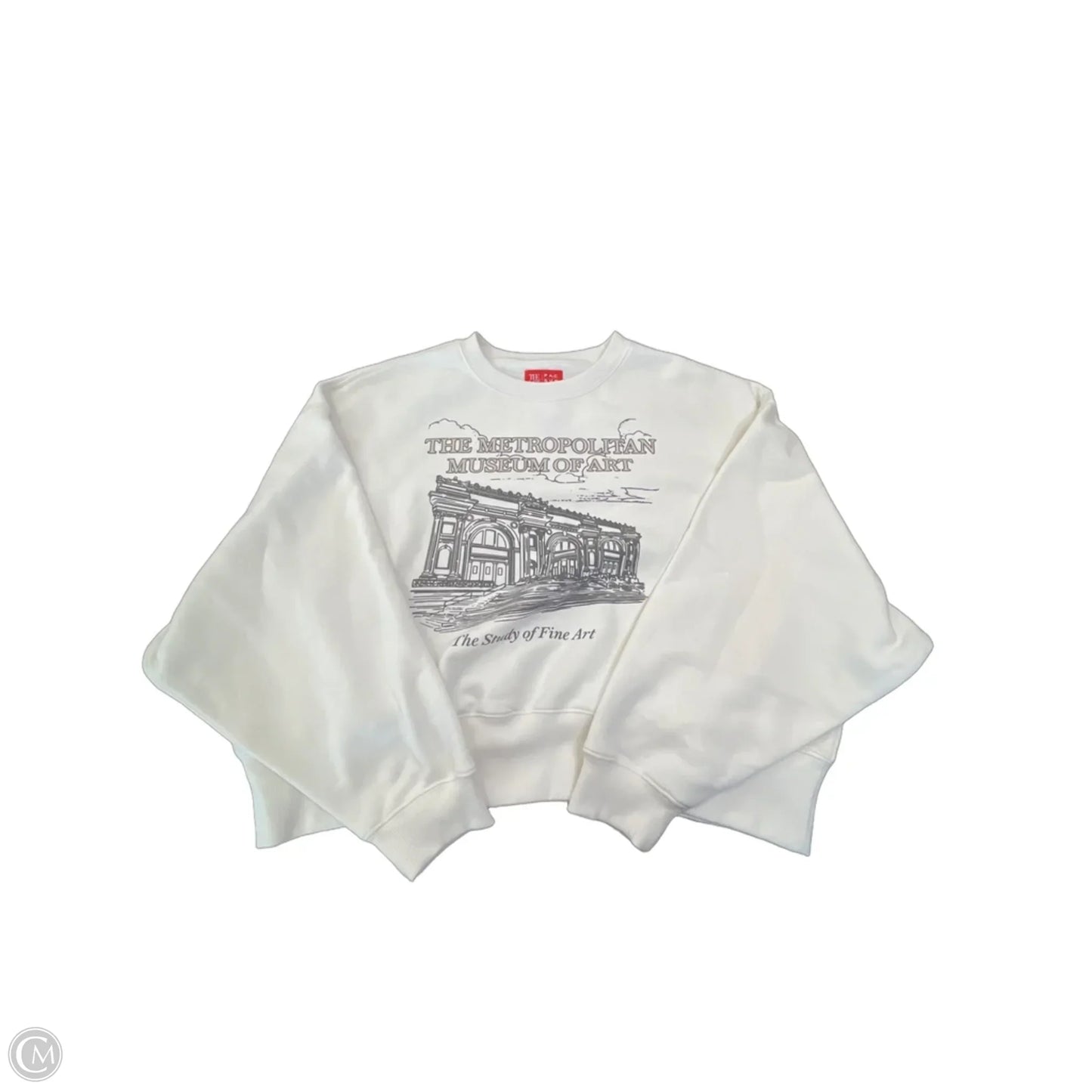 Sweatshirt Crewneck By Pacsun In Cream, Size: L