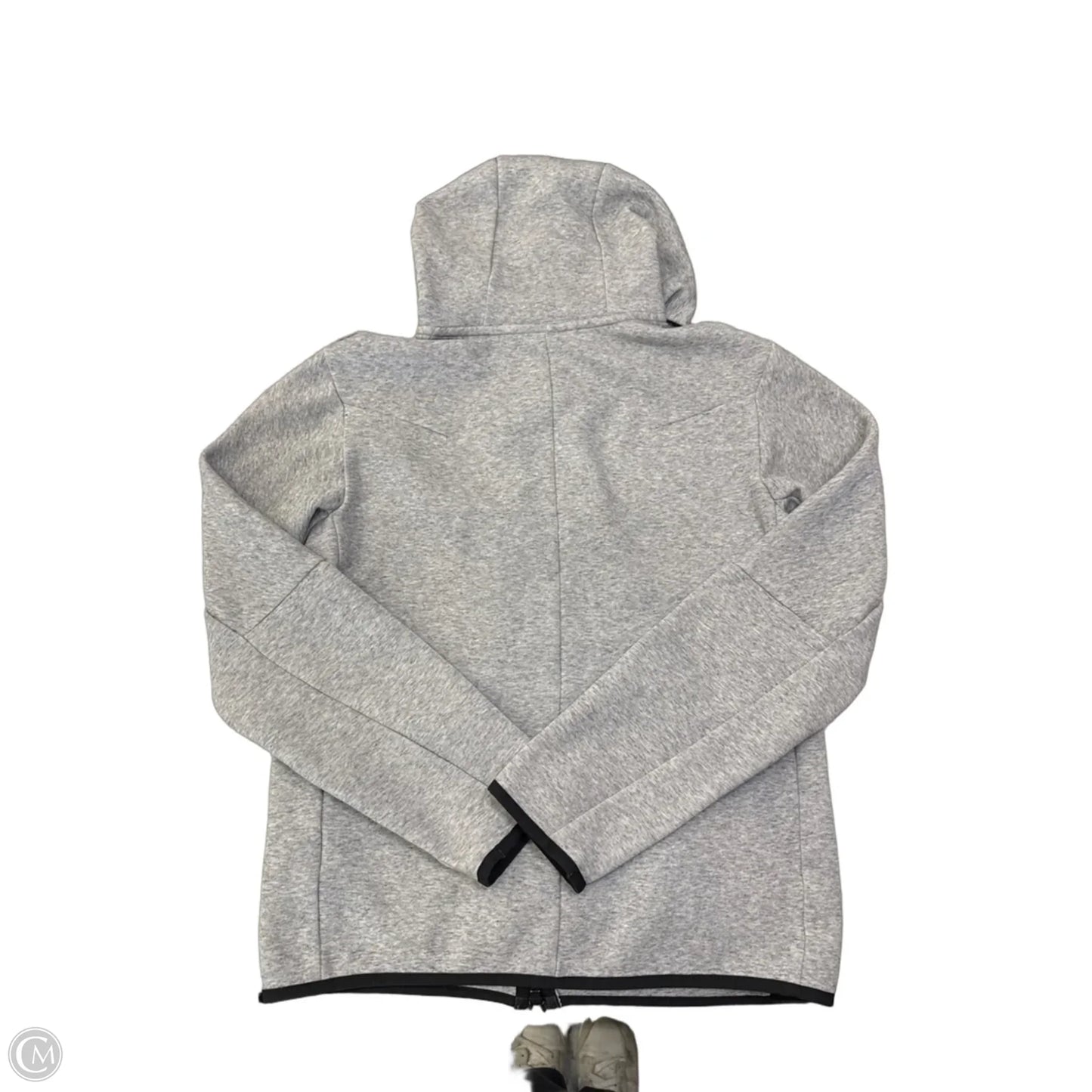 Athletic Jacket By Nike Apparel In Grey, Size: S