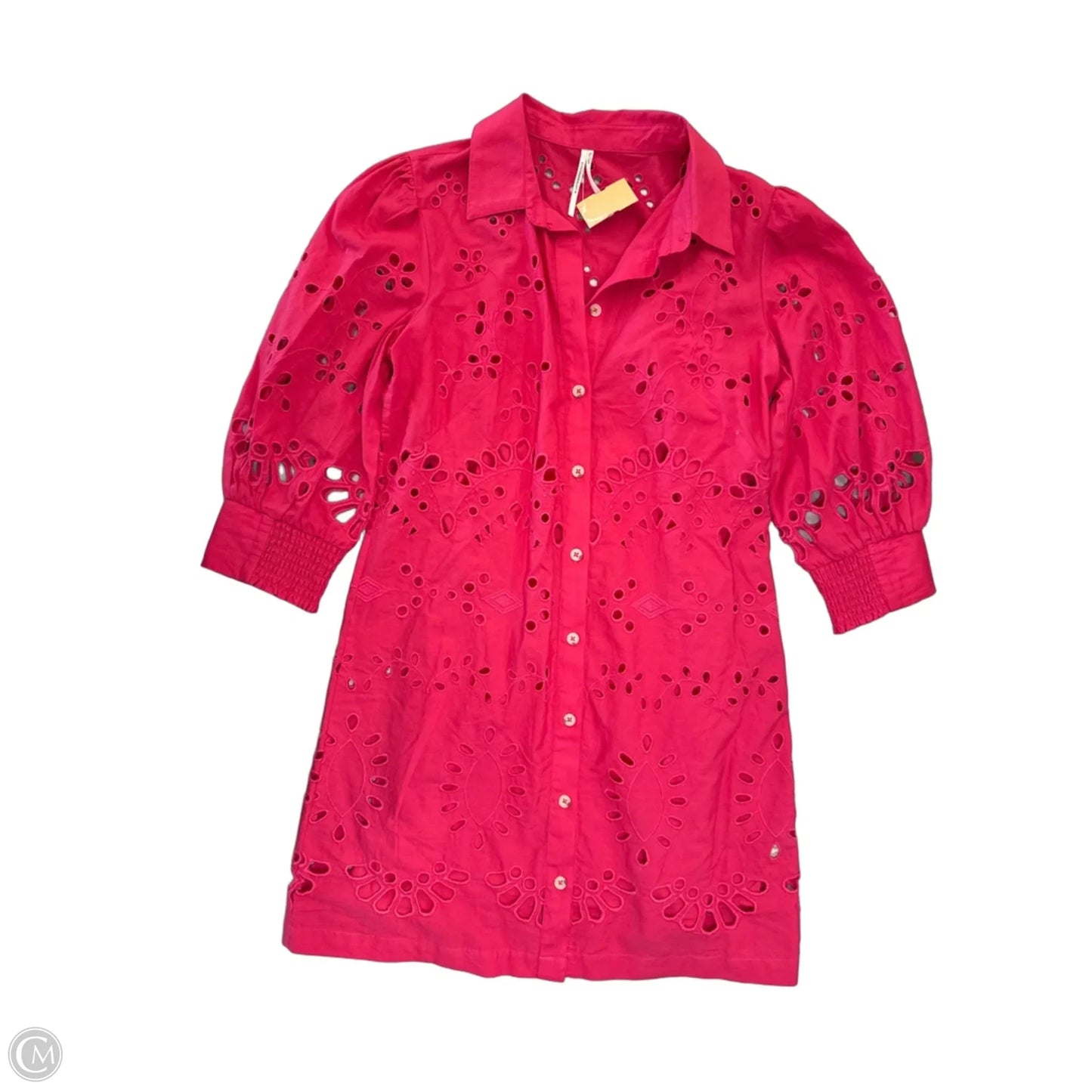 Dress Casual Short By Anthropologie In Pink, Size: M