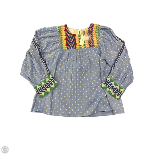 Top Long Sleeve By Anthropologie In Blue, Size: Xs