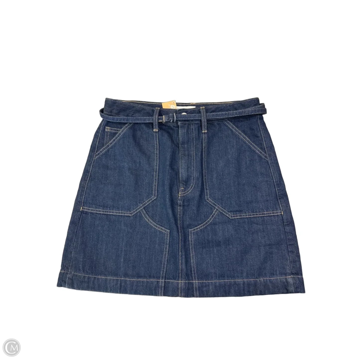 Skirt Mini & Short By Banana Republic In Blue Denim, Size: M