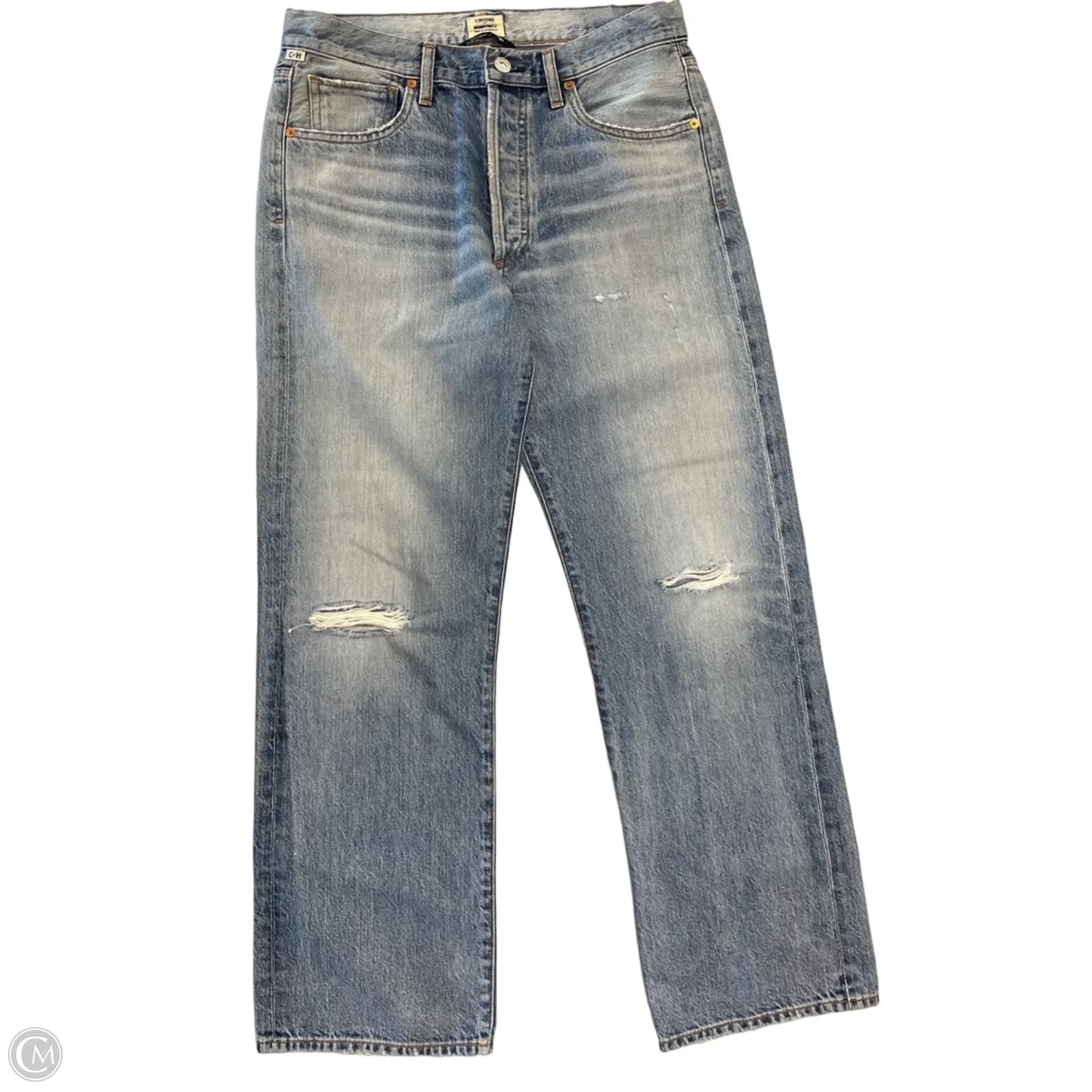 Jeans Wide Leg By Citizens Of Humanity In Blue Denim, Size: 4