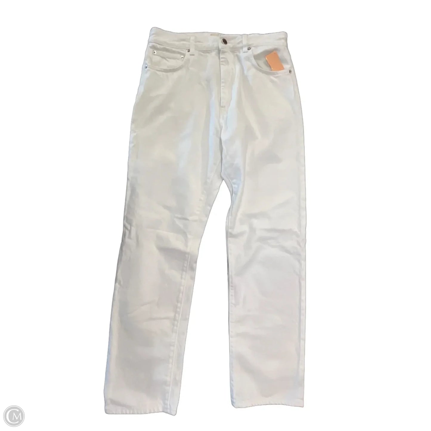 Jeans Straight By Clothes Mentor In White Denim, Size: 8