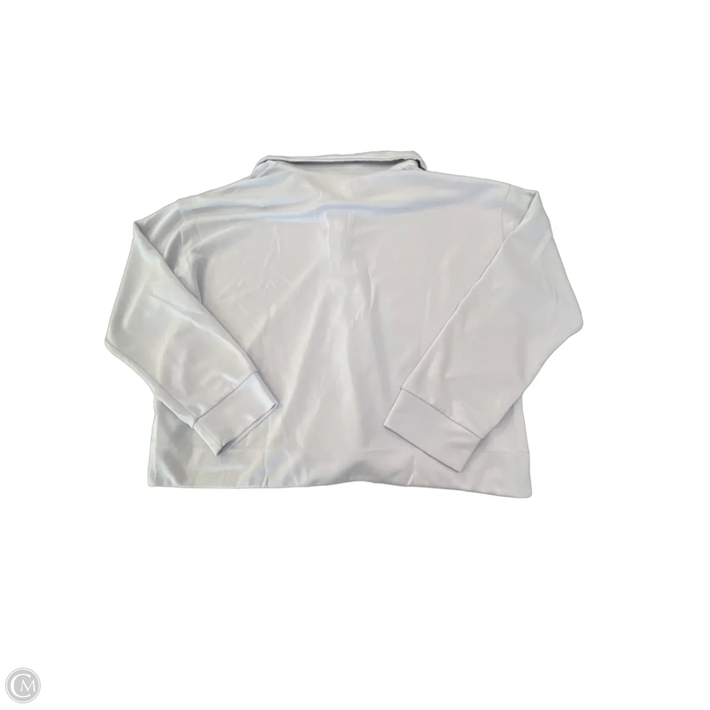 Athletic Top Long Sleeve Collar By Athleta In Grey, Size: Xl