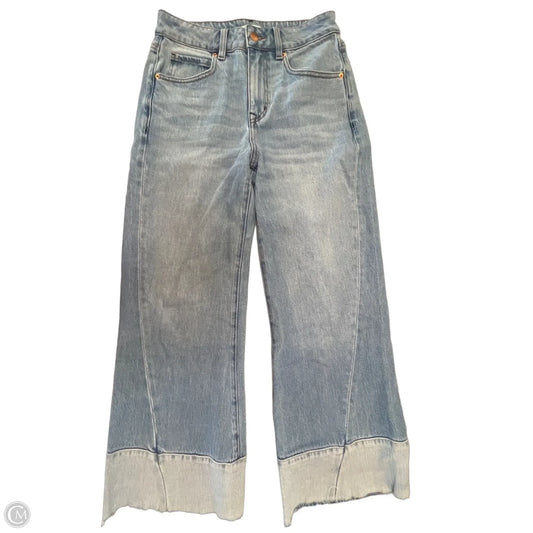 Jeans Wide Leg By Evereve In Blue Denim, Size: 4