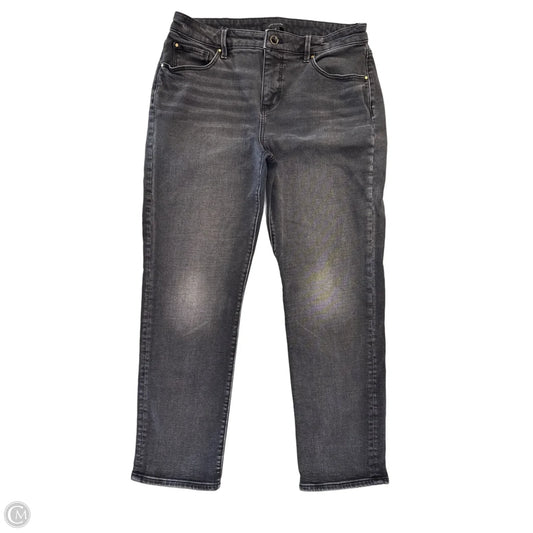 Jeans Straight By Ann Taylor In Black Denim, Size: 10
