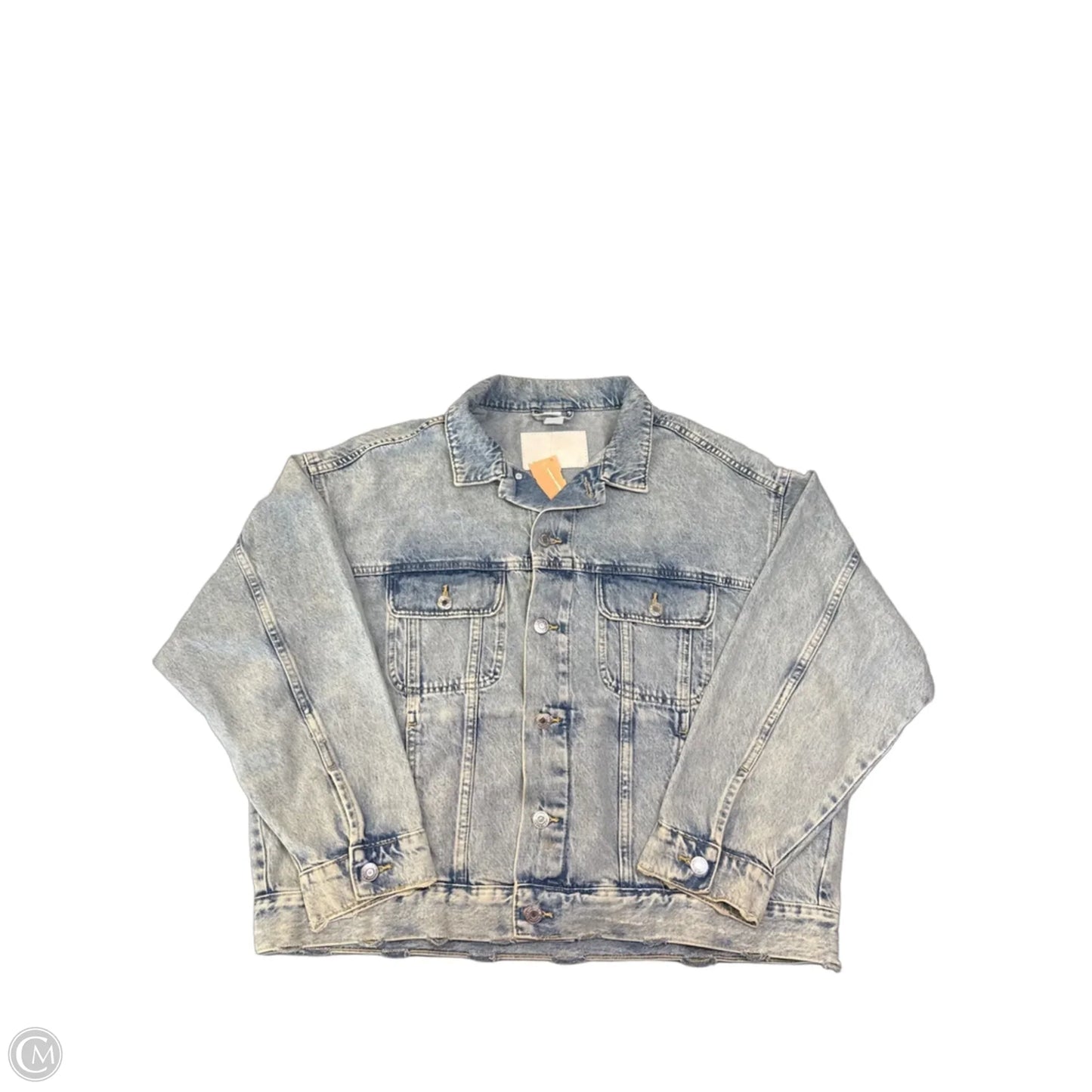 Jacket Denim By Clothes Mentor In Blue Denim, Size: M