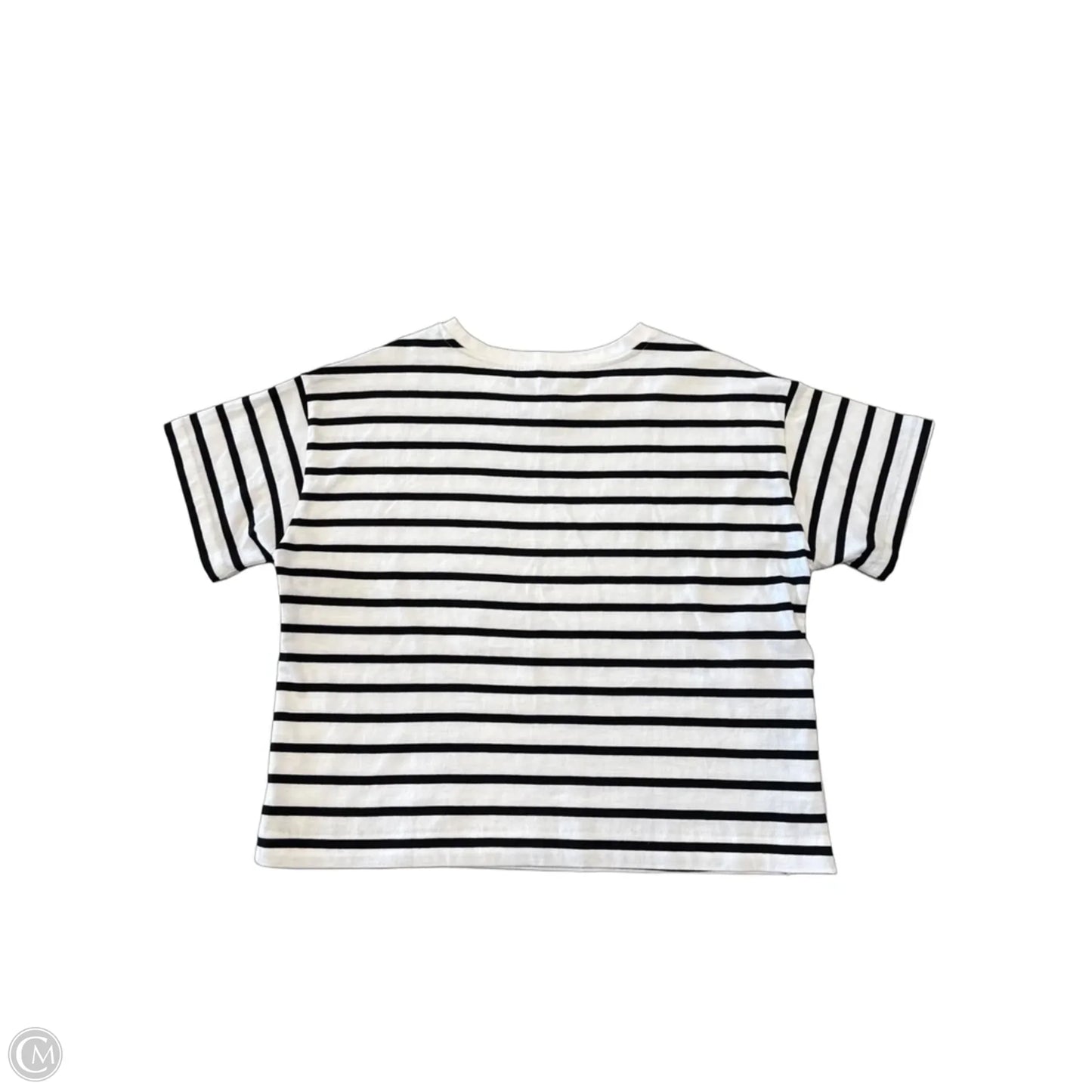 Top Short Sleeve By Loft In Striped Pattern, Size: S