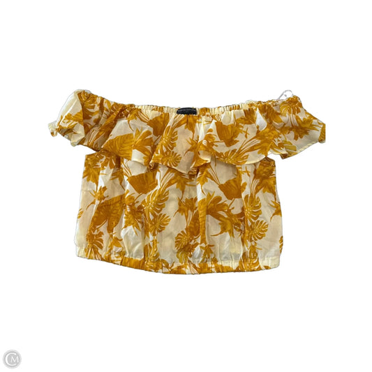 Top Short Sleeve By Banana Republic In Tropical Print, Size: S