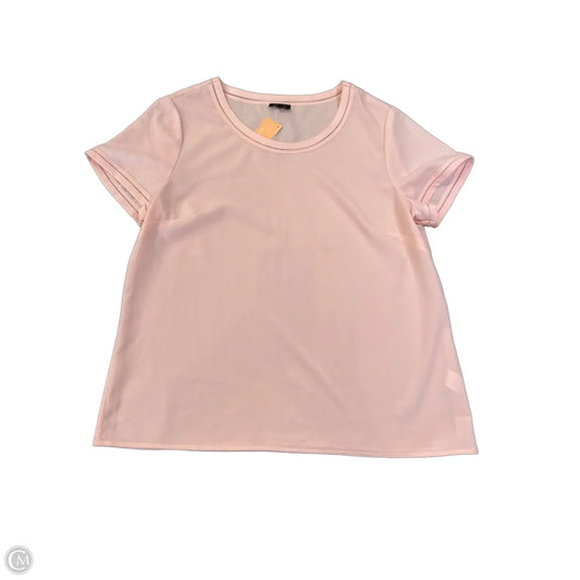 Blouse Short Sleeve By Talbots In Pink, Size: L