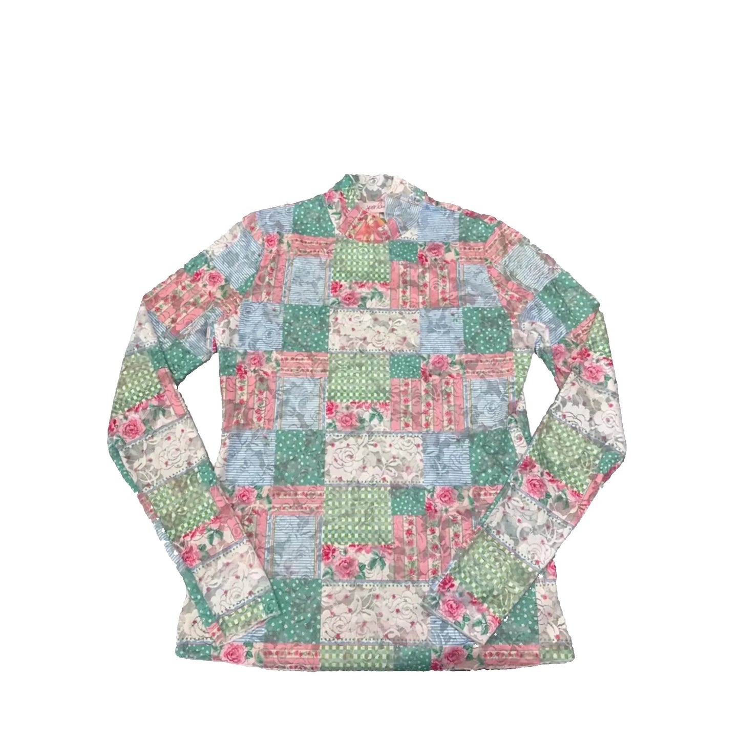 Top Long Sleeve By Jess Lea In Floral Print, Size: Xxl