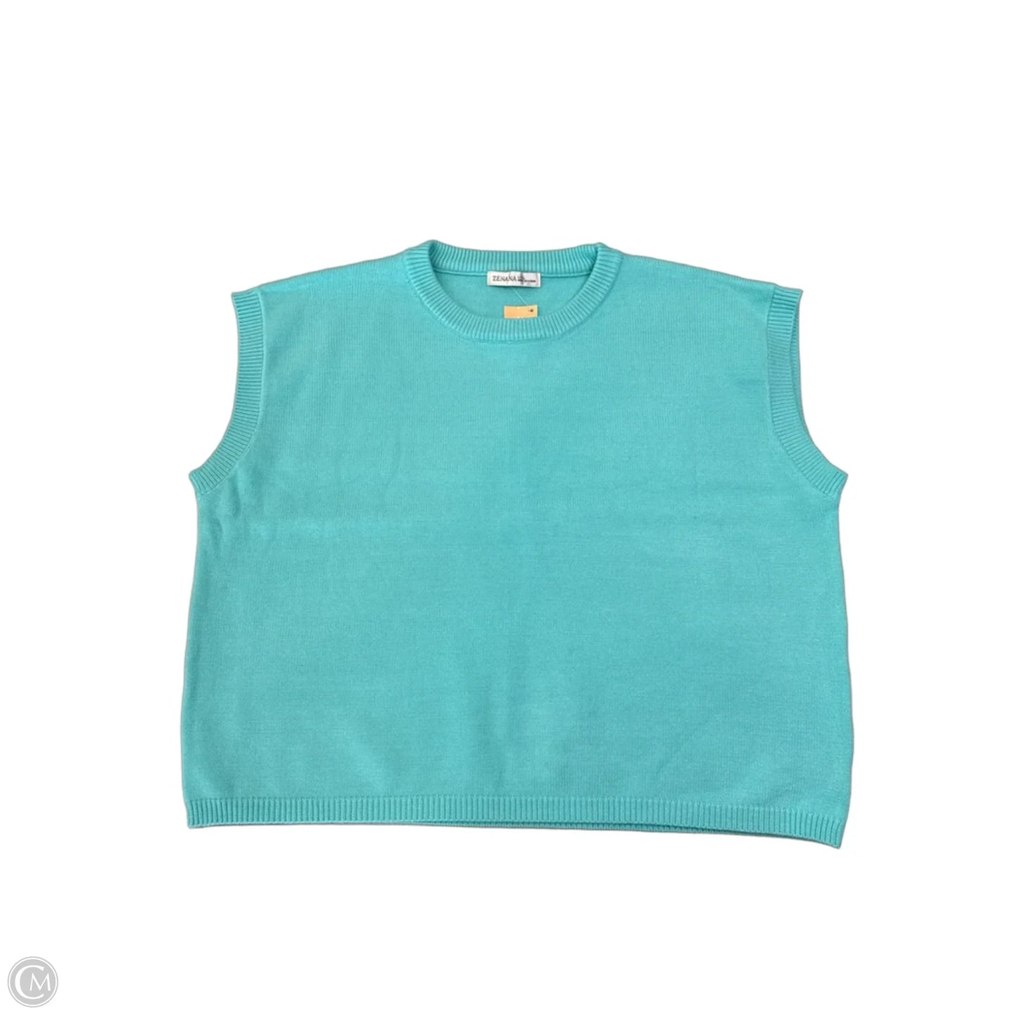 Vest Sweater By Zenana In Teal, Size: L