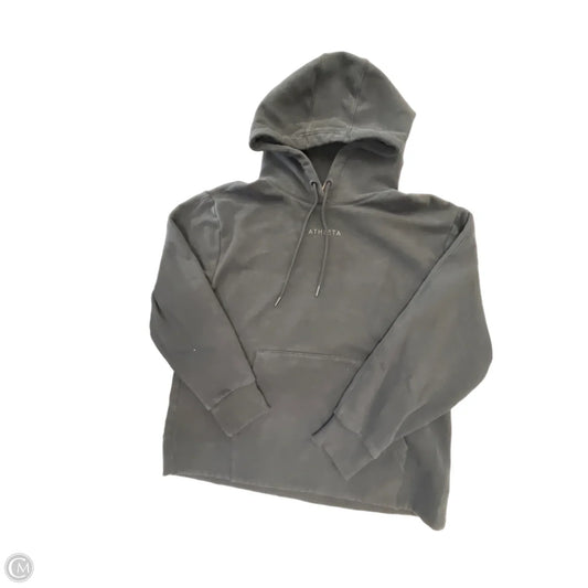 Athletic Sweatshirt Hoodie By Athleta In Black, Size: L