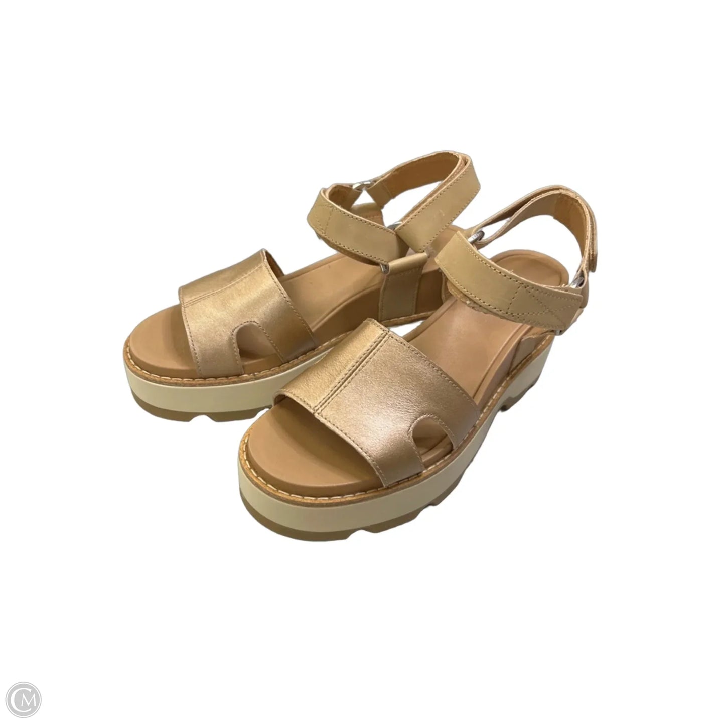 Sandals Heels Wedge By Sorel In Brown, Size: 6.5
