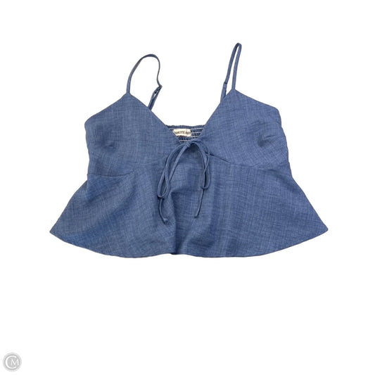 Top Sleeveless By Charlotte Avery In Blue, Size: L