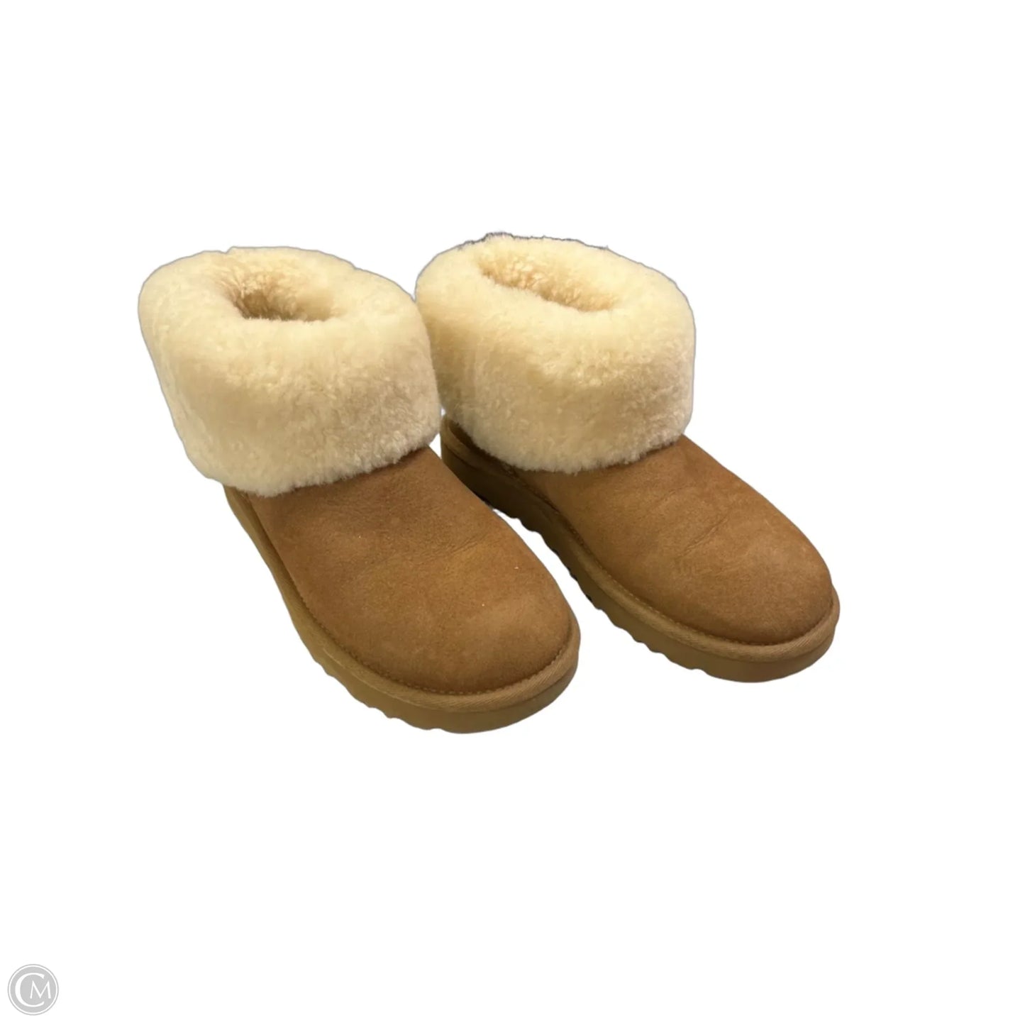 Boots Designer By Ugg In Brown, Size: 7