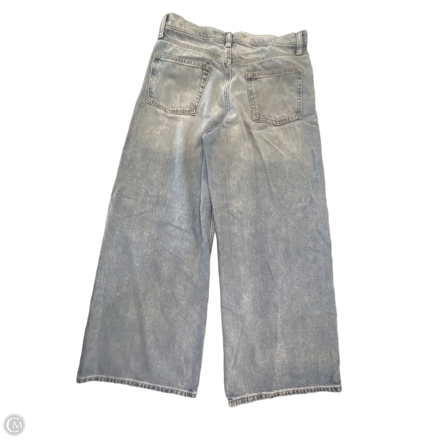 Jeans Wide Leg By Gap In Blue Denim, Size: 6
