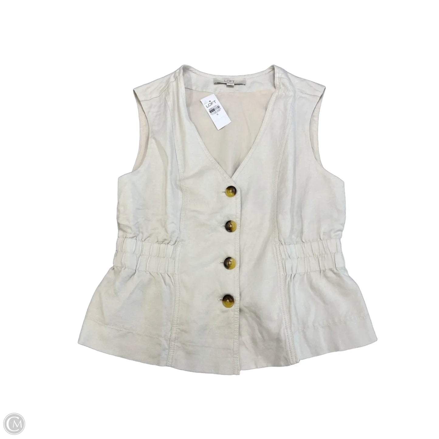 Vest Other By Loft In Cream, Size: S