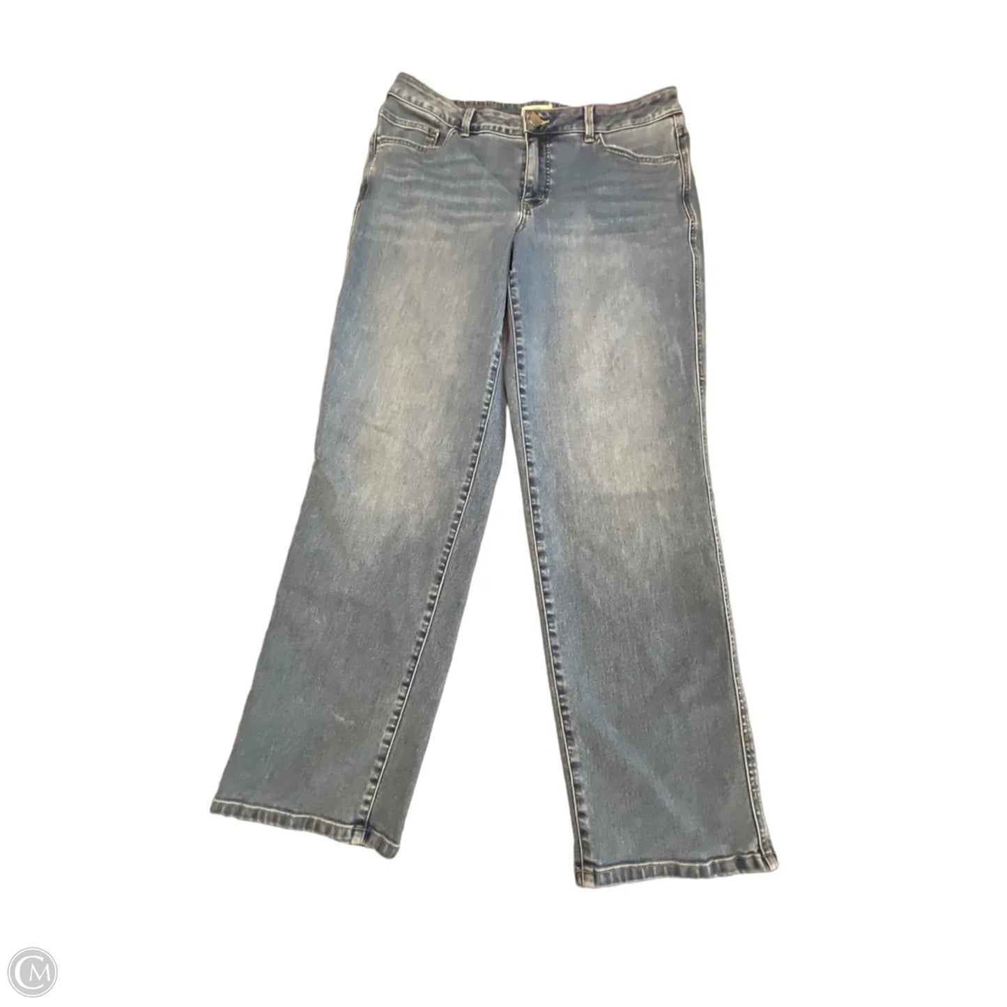Jeans Straight By Maurices In Blue Denim, Size: 16