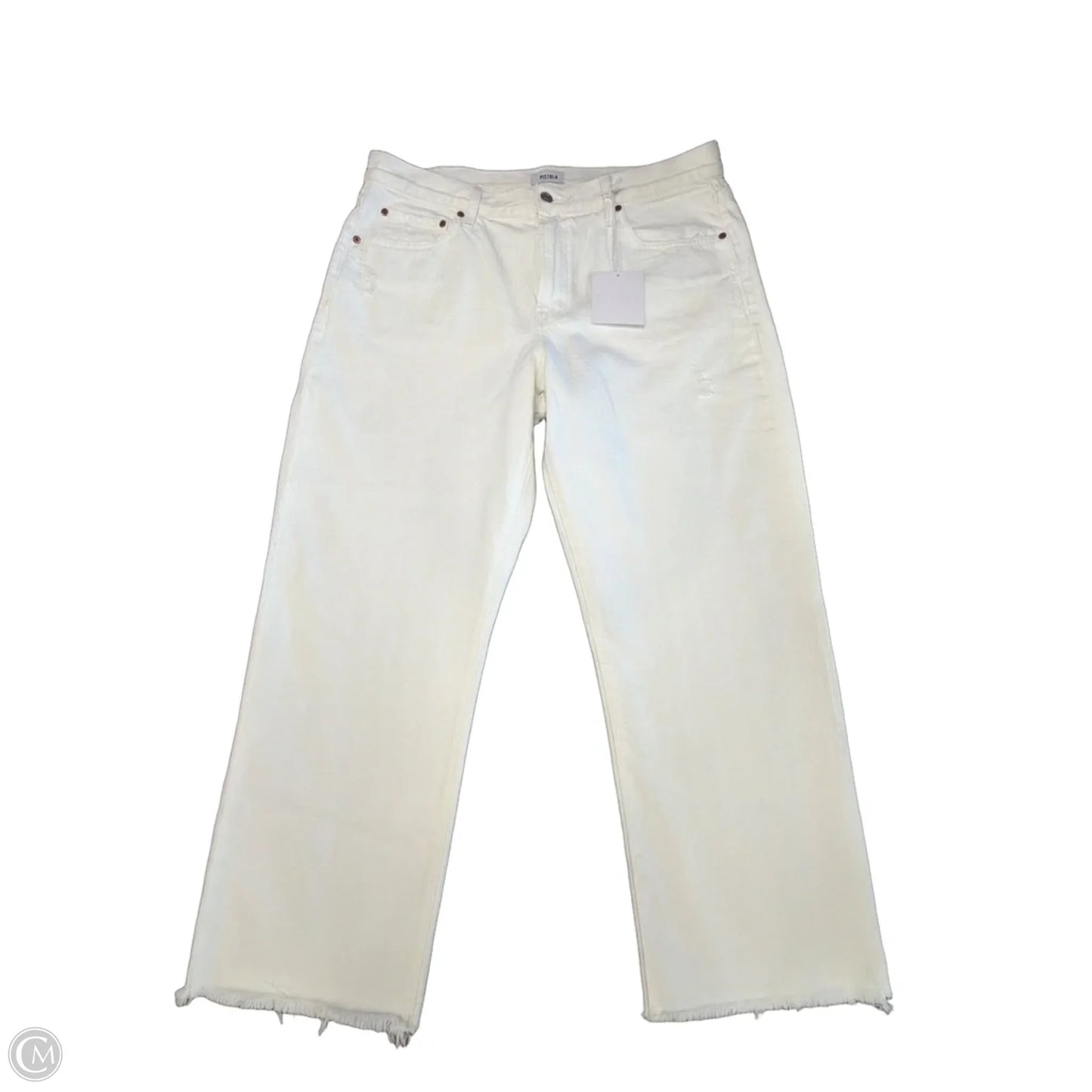 Jeans Cropped By Pistola In White, Size: 16