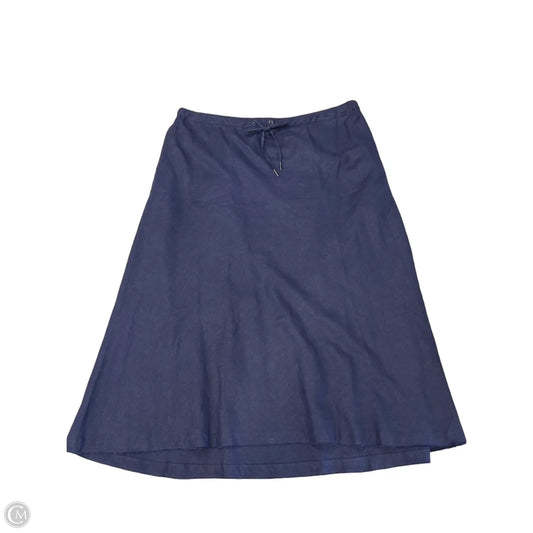 Skirt Midi By Simply Vera In Navy, Size: Xxl