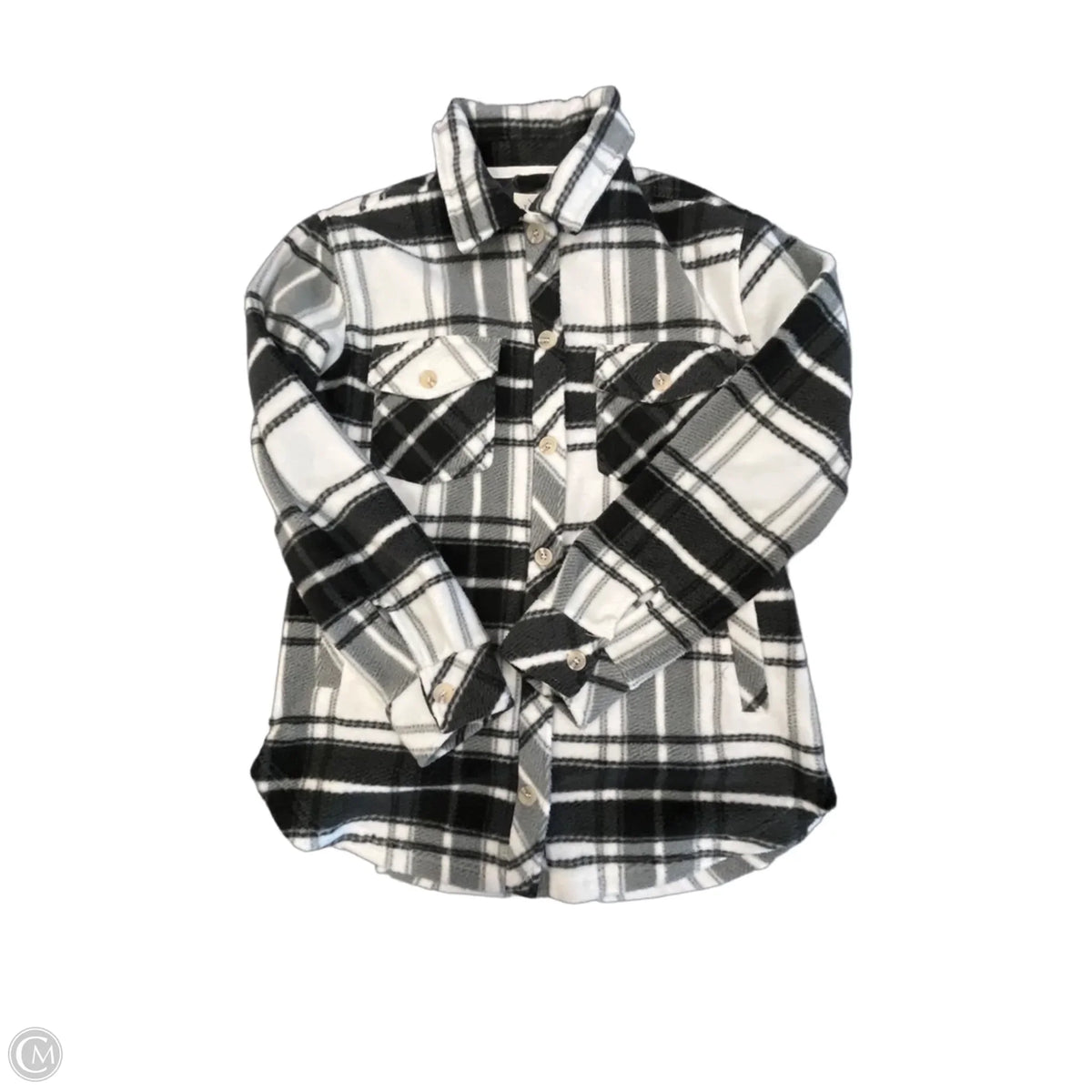 Jacket Shirt By Thread And Supply In Plaid Pattern, Size: S