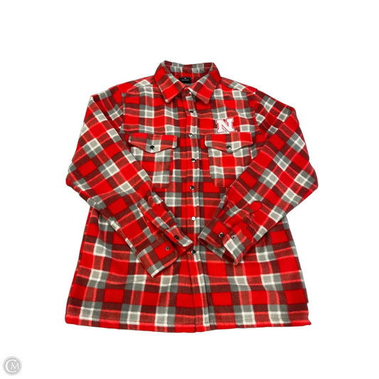 Jacket Shirt By Colosseum In Plaid Pattern, Size: M