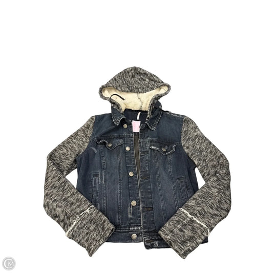 Jacket Denim By Free People In Blue Denim, Size: S