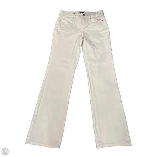 Jeans Straight By Not Your Daughters Jeans In White Denim, Size: 8