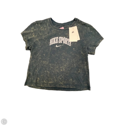 Athletic Top Short Sleeve By Nike Apparel In Green, Size: M