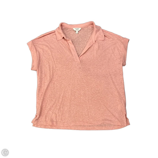 Top Short Sleeve By Banana Republic In Pink, Size: S