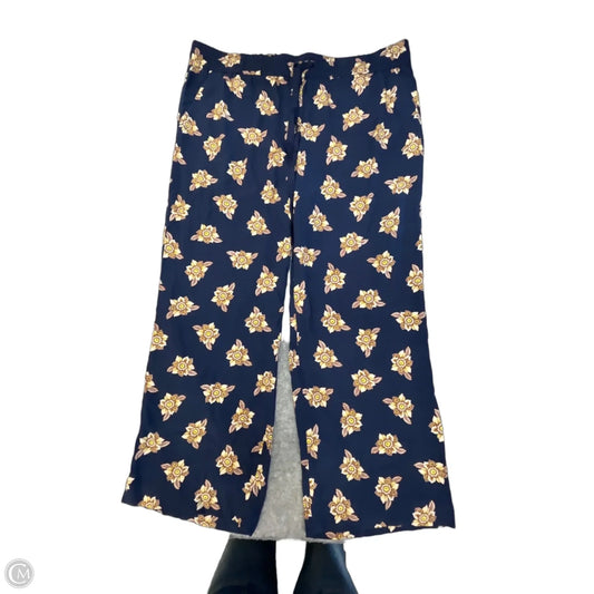 Pants Wide Leg By Loft In Floral Print, Size: Xl