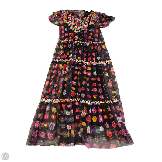 Dress Designer By Johnny Was In Floral Print, Size: Xs