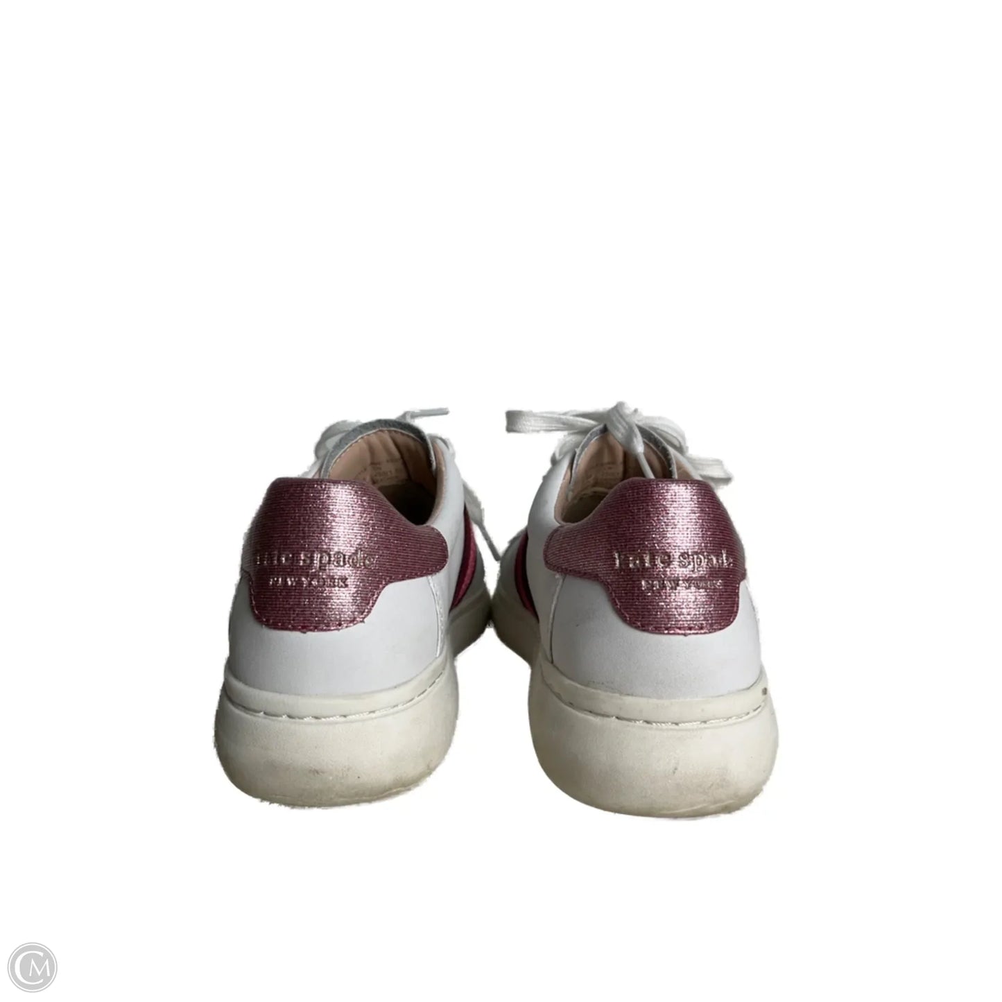 Shoes Designer By Kate Spade In Pink & White, Size: 8.5