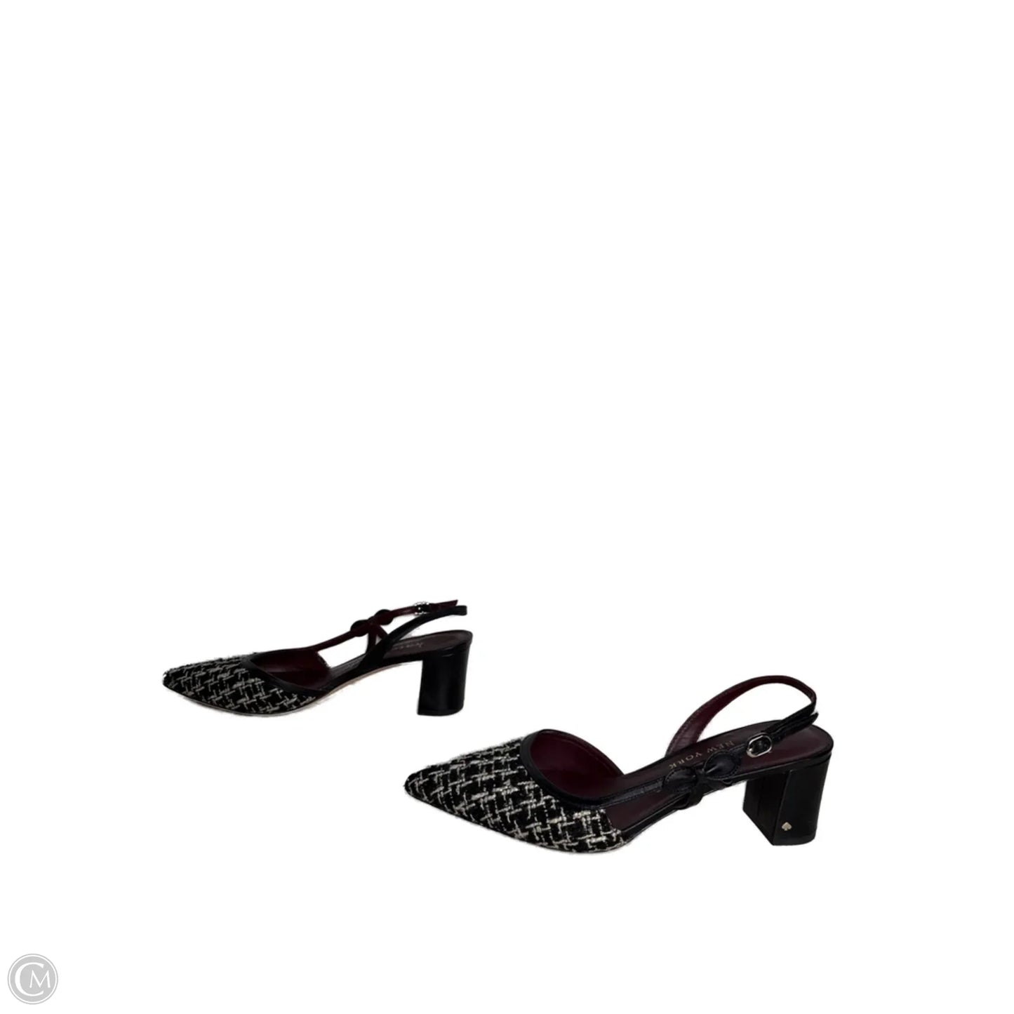 Shoes Designer By Kate Spade In Black & Cream, Size: 9