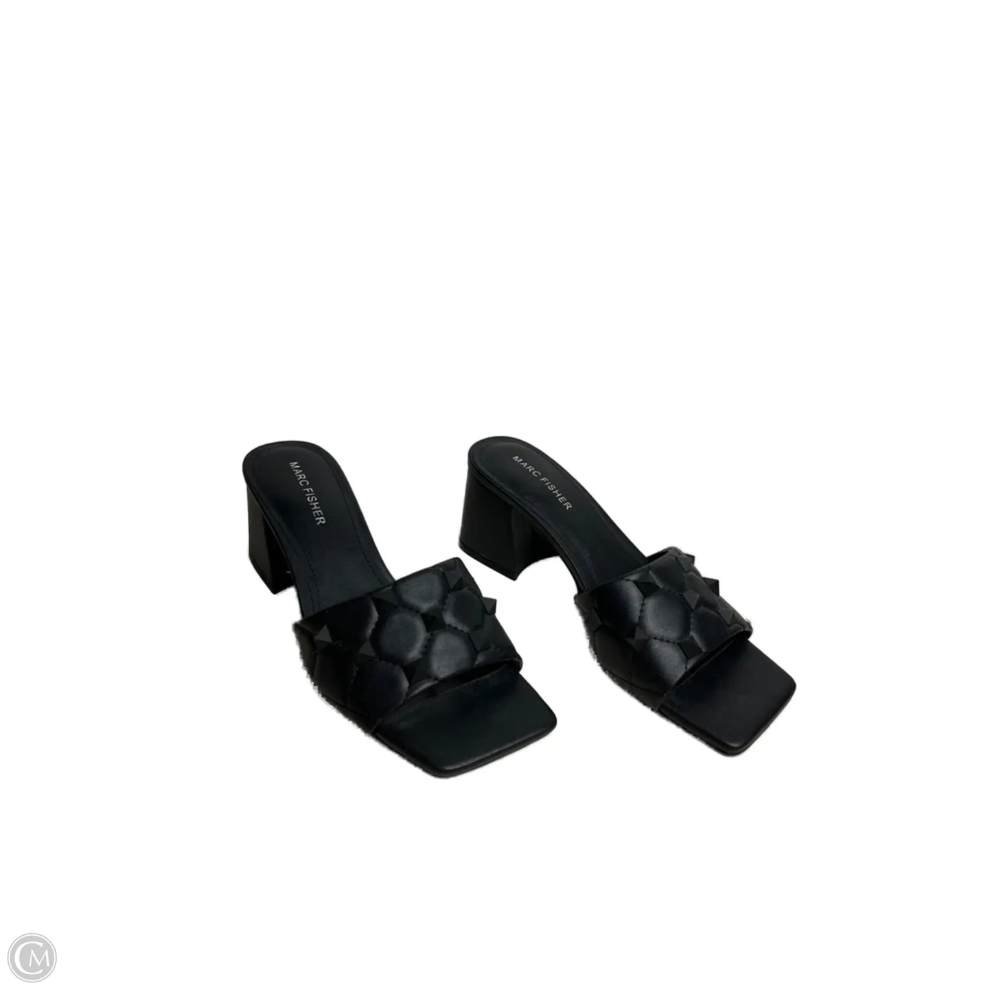 Sandals Heels Block By Marc Fisher In Black, Size: 7