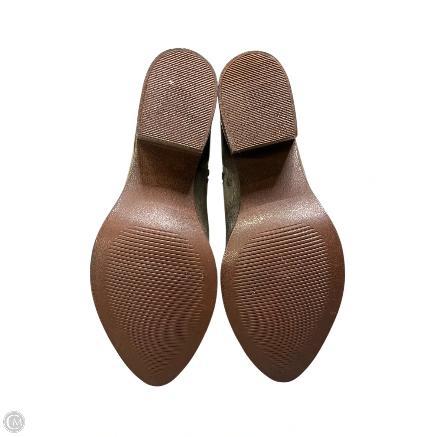 Boots Ankle Heels By Freebird In Grey, Size: 6