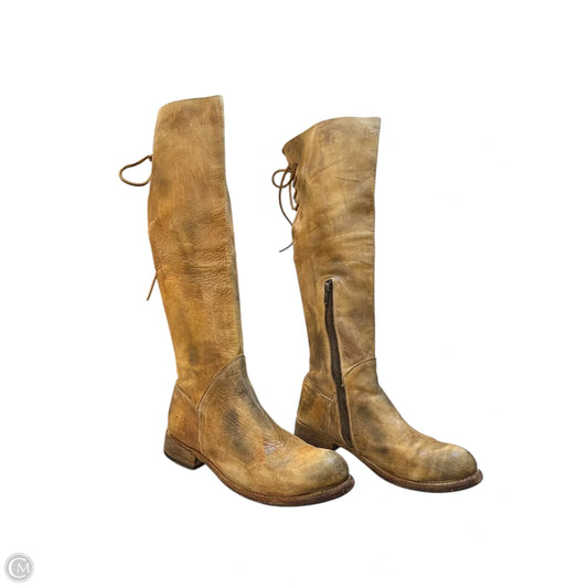 Boots Knee Flats By Bed Stu In Brown, Size: 10