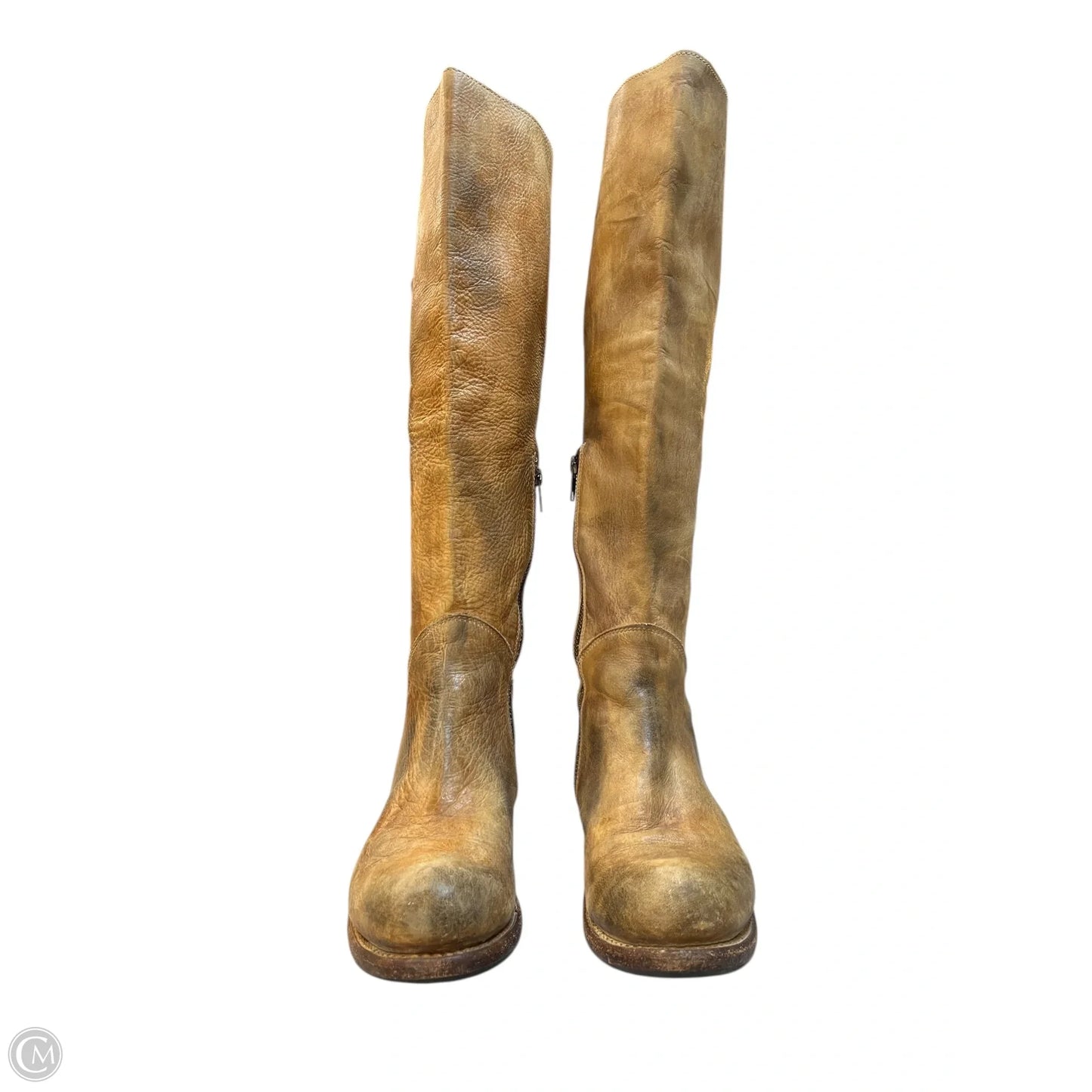 Boots Knee Flats By Bed Stu In Brown, Size: 10