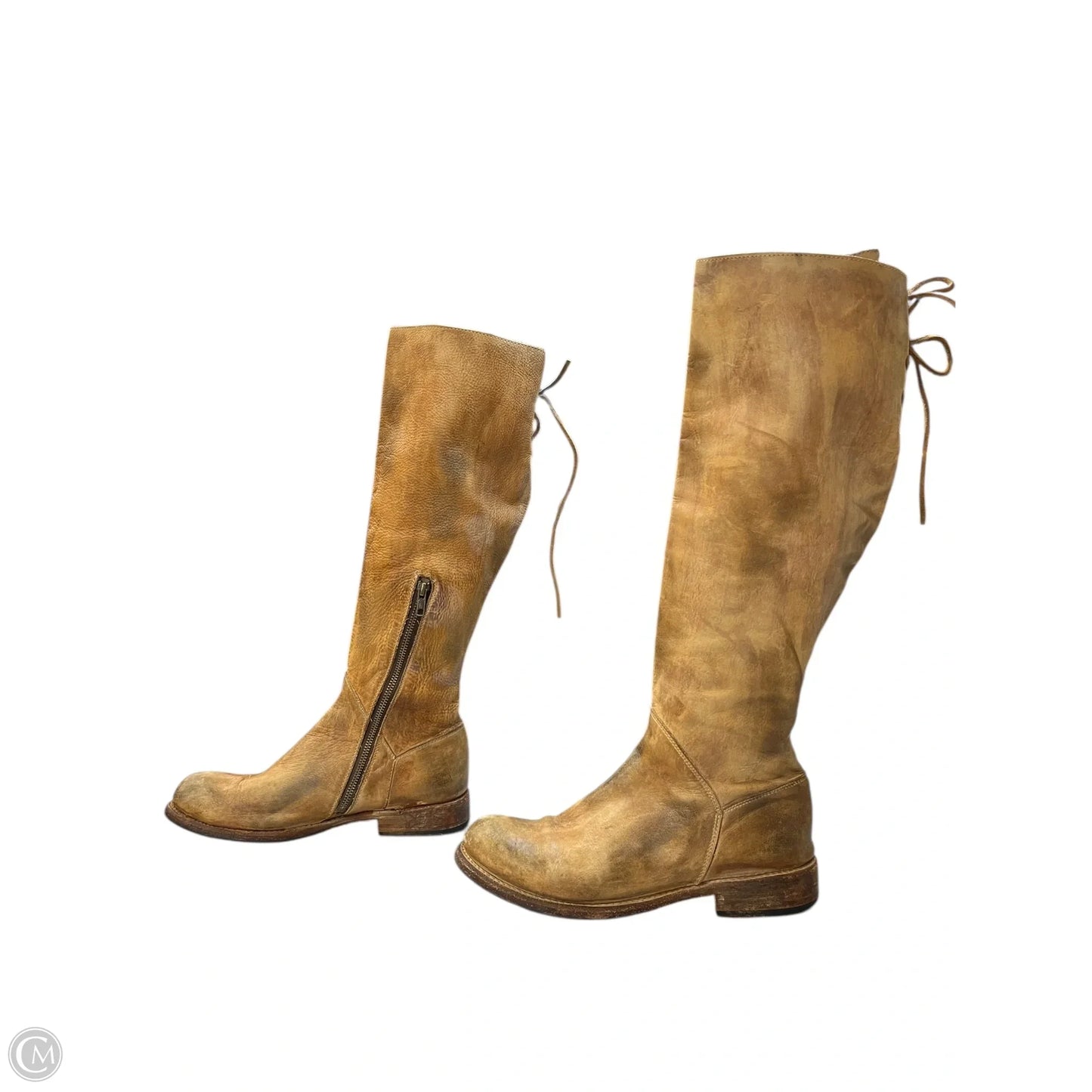 Boots Knee Flats By Bed Stu In Brown, Size: 10